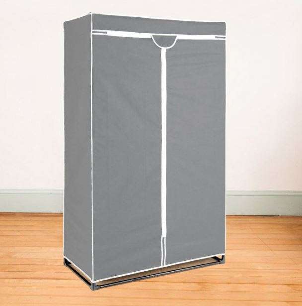 Double Portable & Foldable Canvas Wardrobe - Great Storage Unit for Anything or Any Place