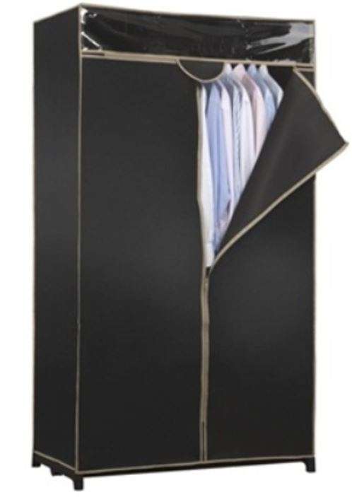 Double Portable & Foldable Canvas Wardrobe - Great Storage Unit for Anything or Any Place
