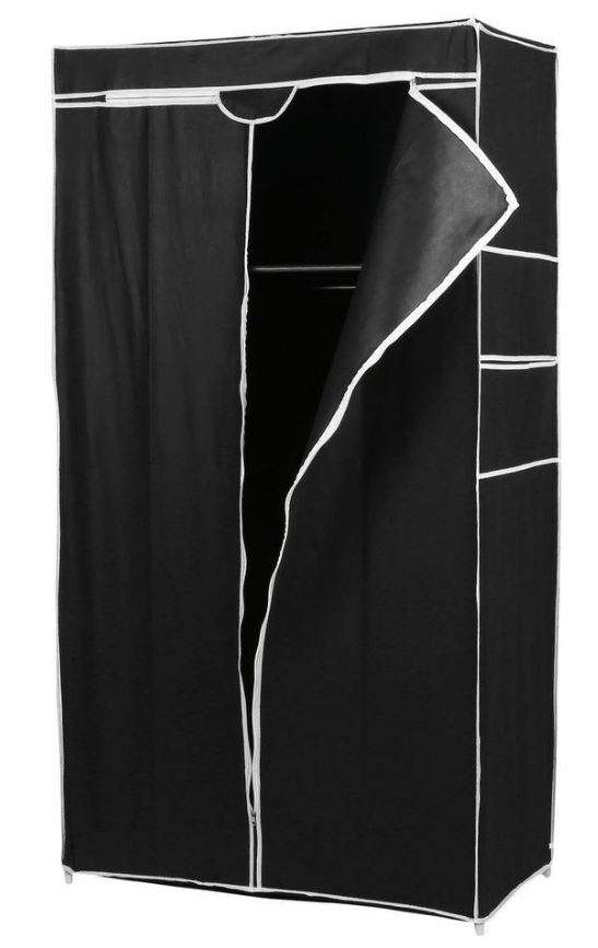 Double Portable & Foldable Canvas Wardrobe - Great Storage Unit for Anything or Any Place