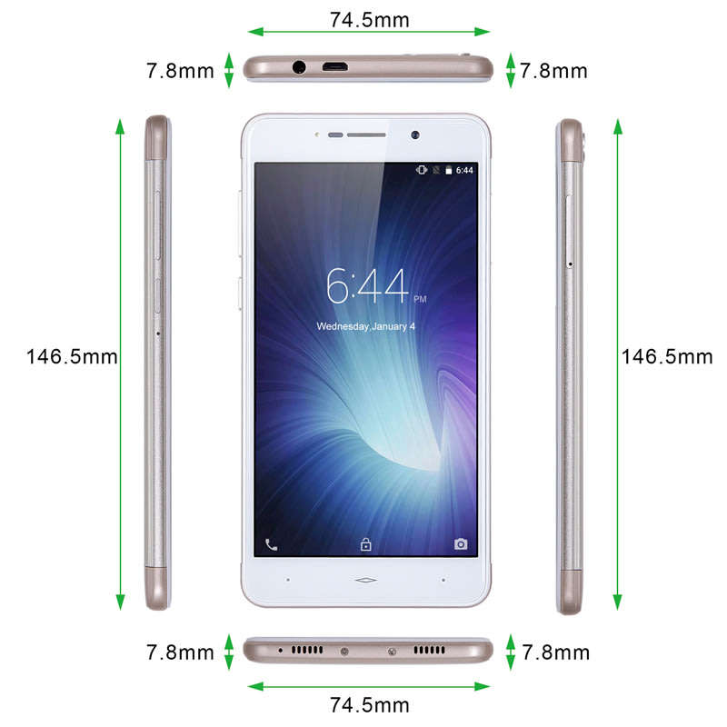5.2" XGODY S10 Android 5.1 Smartphone, Quadcore, Dual Sim, Dual Camera 5 & 13MP, 8GB, GPS etc