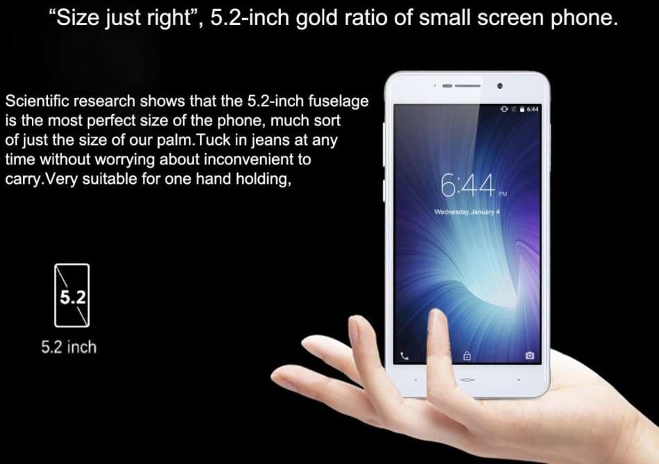 5.2" XGODY S10 Android 5.1 Smartphone, Quadcore, Dual Sim, Dual Camera 5 & 13MP, 8GB, GPS etc