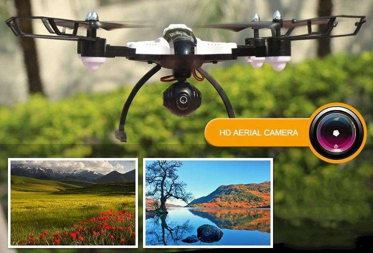 RC Foldable Camera Drone, FPV, 6-Axis, 2.4G, 4CH, Wi-Fi, USB, LED Lights, Real Aerial
