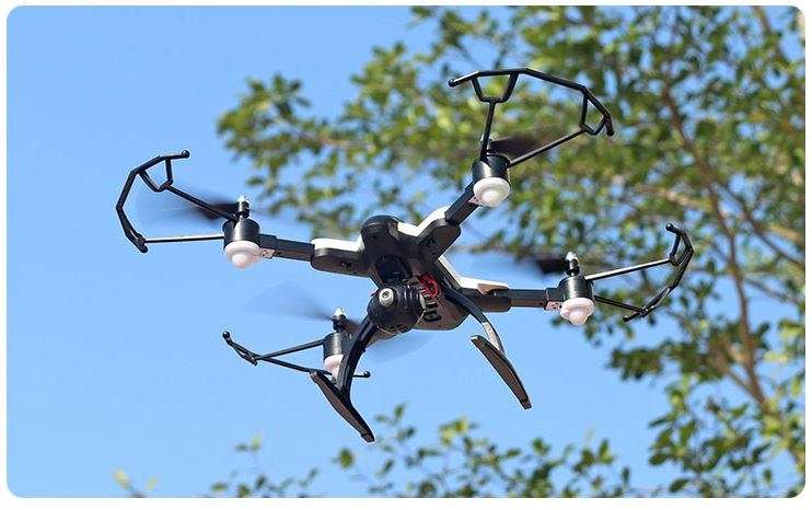 RC Foldable Camera Drone, FPV, 6-Axis, 2.4G, 4CH, Wi-Fi, USB, LED Lights, Real Aerial