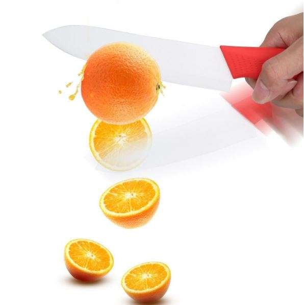 5 IN 1 Ceramic Knife Set - 3 Ceramic Knifes, 1 Ceramic Peeler & 1 Knife Stand