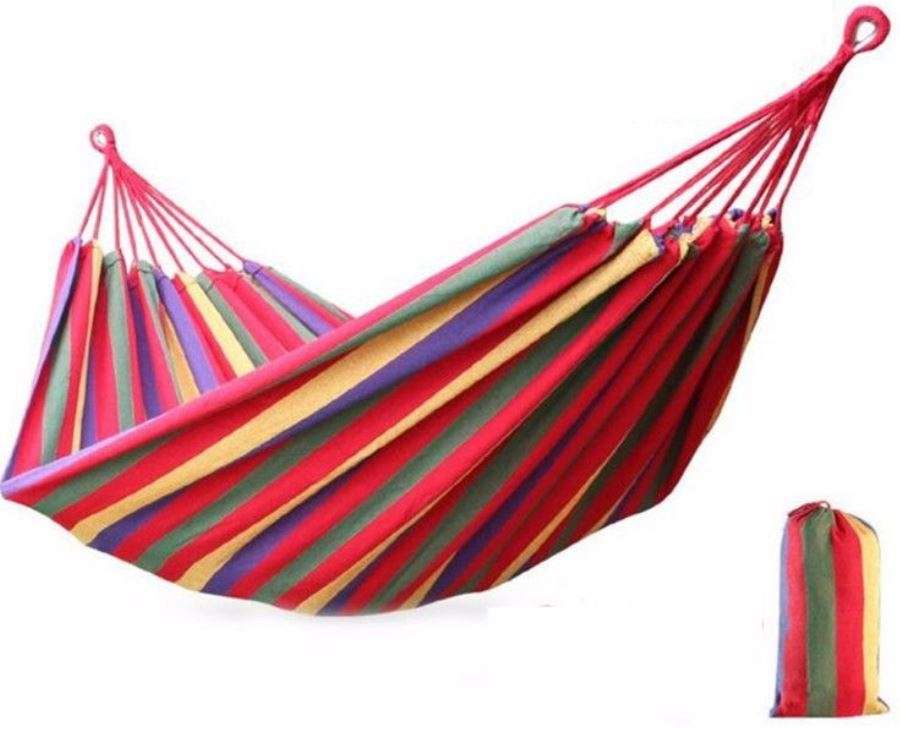 Double Cotton Hammock - Relax and Dream... It is like sleeping in mid-air!