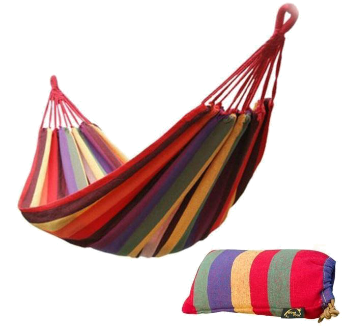 Double Cotton Hammock - Relax and Dream... It is like sleeping in mid-air!