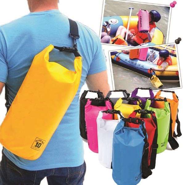 10L Waterproof Dry Bag, Lightweight, Durable, Foldable with Shoulder Strap