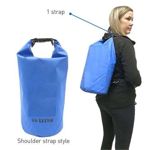 10L Waterproof Dry Bag, Lightweight, Durable, Foldable with Shoulder Strap