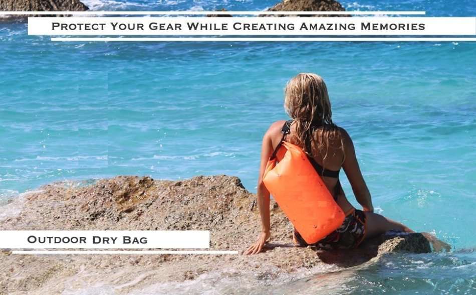 10L Waterproof Dry Bag, Lightweight, Durable, Foldable with Shoulder Strap