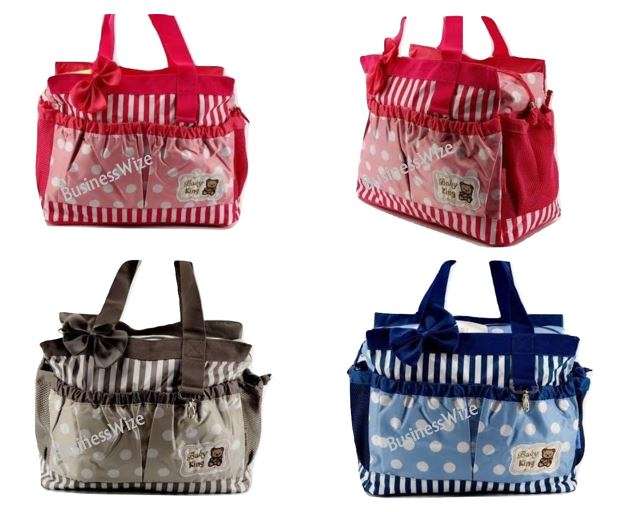 2 in 1 Baby Travel Bag With Multiple Pockets - Great for Mom & Baby - Available in 3 colours