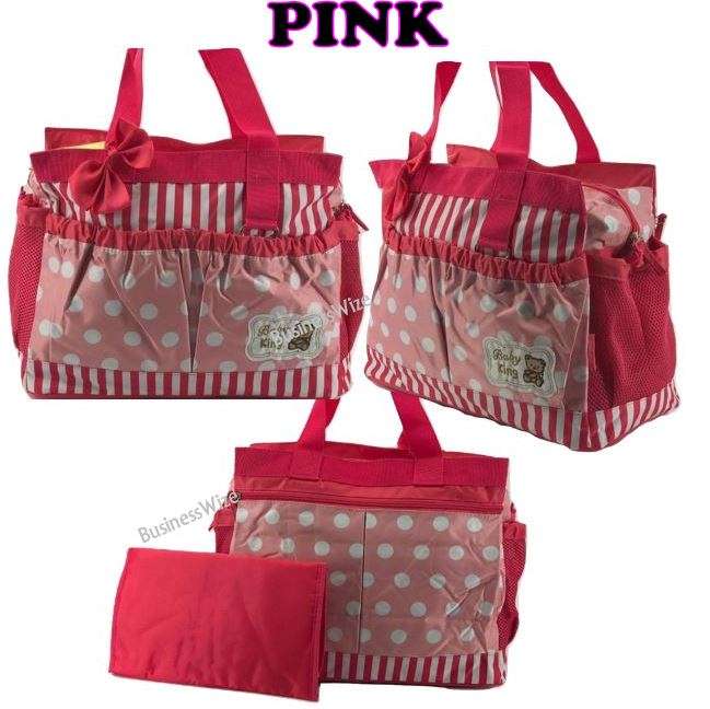 2 in 1 Baby Travel Bag With Multiple Pockets - Great for Mom & Baby - Available in 3 colours