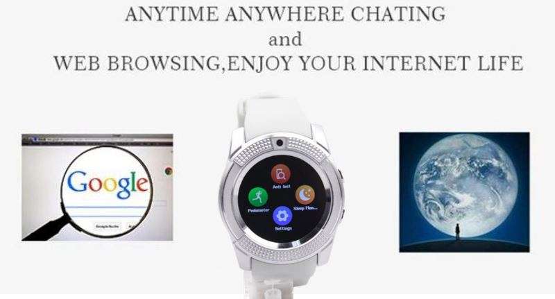 Professional Smart Watch Support SIM CARD, Bluetooth, Camera, Sleep Monitor, SD Card, Pedometer etc.