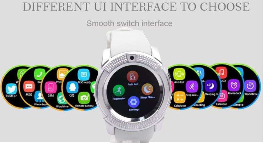 Professional Smart Watch Support SIM CARD, Bluetooth, Camera, Sleep Monitor, SD Card, Pedometer etc.