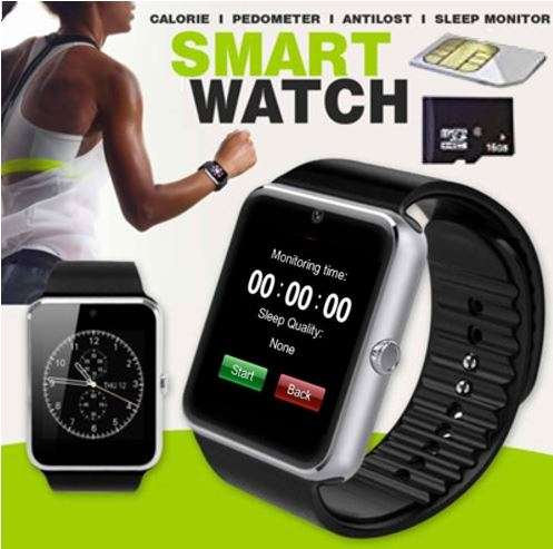 Professional Smart Watch - Support SIM CARD, Bluetooth, Sleep Monitor, SD Card, Pedometer etc.