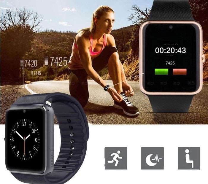 Professional Smart Watch - Support SIM CARD, Bluetooth, Sleep Monitor, SD Card, Pedometer etc.
