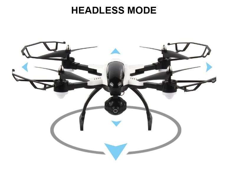 RC Foldable Camera Drone, FPV, 6-Axis, 2.4G, 4CH, Wi-Fi, USB, LED Lights, Real Aerial