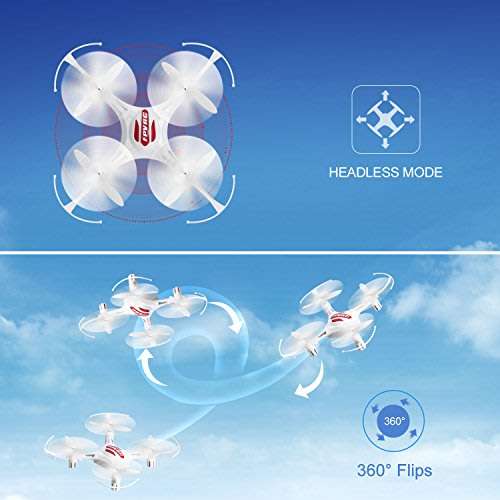 Mini 4 Axis Remote Control Drone - Altitude hold, automatic return 360 degrees, Flash Lights etc.