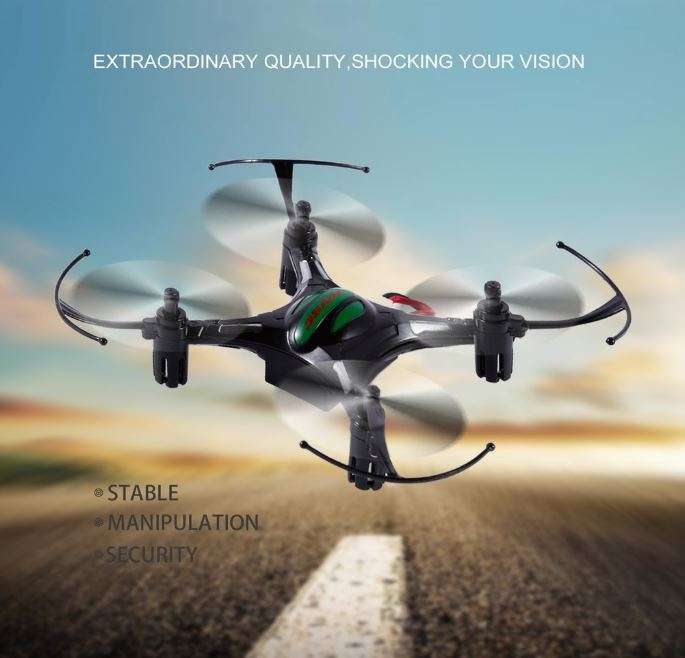 Mini 4 Axis Remote Control Drone - Altitude hold, automatic return 360 degrees, Flash Lights etc.