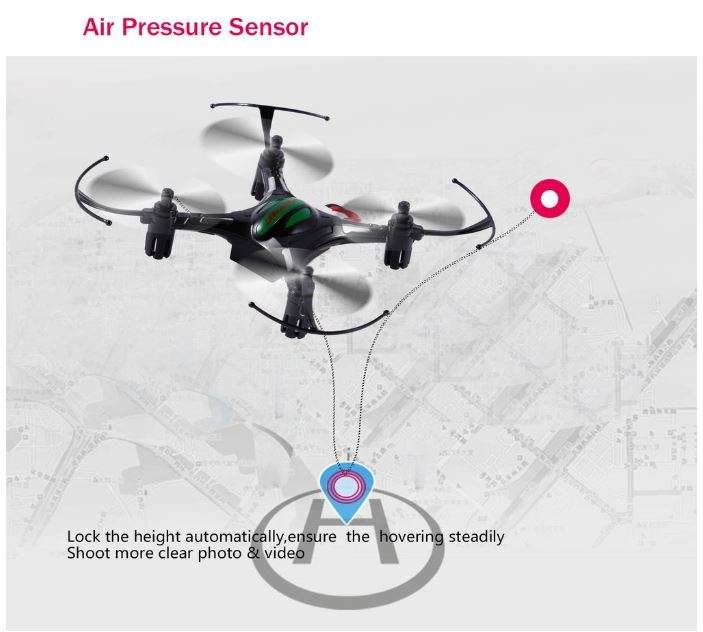 Mini 4 Axis Remote Control Drone - Altitude hold, automatic return 360 degrees, Flash Lights etc.