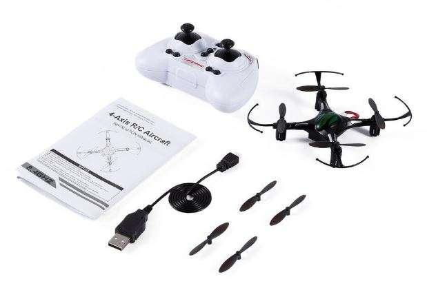 Mini 4 Axis Remote Control Drone - Altitude hold, automatic return 360 degrees, Flash Lights etc.