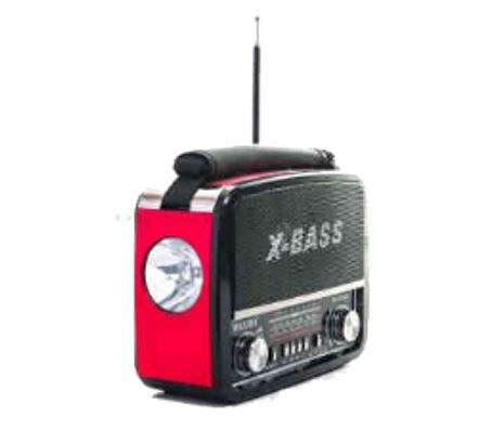 SD/USB/TF MP3 Player - AM/FM Radio, Build in X-Bass Speaker, Flash Light & Rechargeable Battery