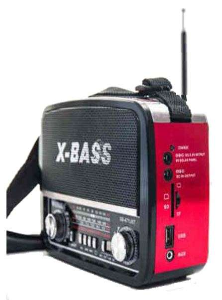 SD/USB/TF MP3 Player - AM/FM Radio, Build in X-Bass Speaker, Flash Light & Rechargeable Battery