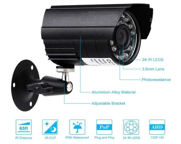 4 Channel CCTV Security Kit With Internet & 5G Phone Viewing, Day & Night Surveillance...