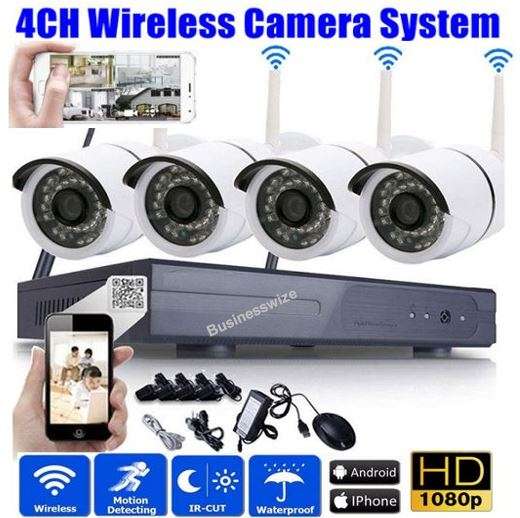 4 Channel CCTV Security Kit With Internet & 5G Phone Viewing, Day & Night Surveillance...