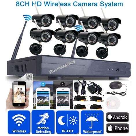 8 Channel CCTV Security Kit With Network Access, Real Time Recording, Day & Night Surveilance....