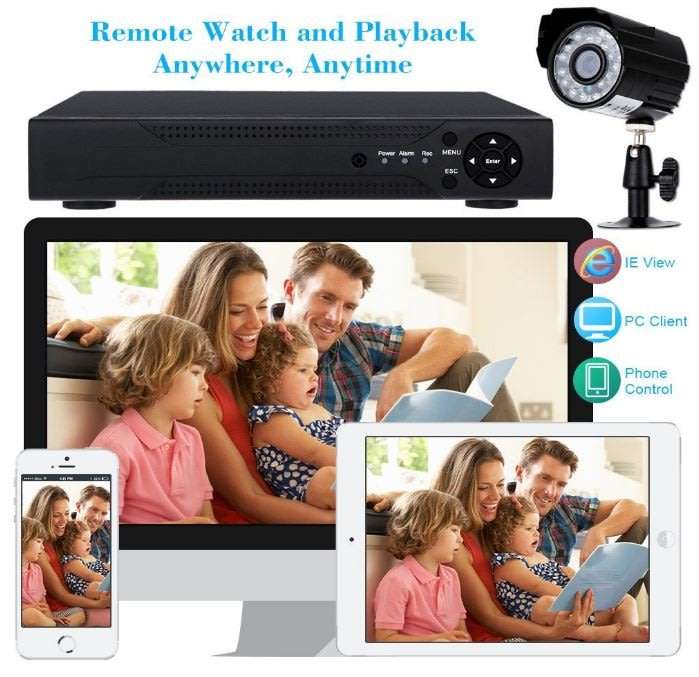 4 Channel CCTV Security Kit With Internet & 5G Phone Viewing, Day & Night Surveillance...