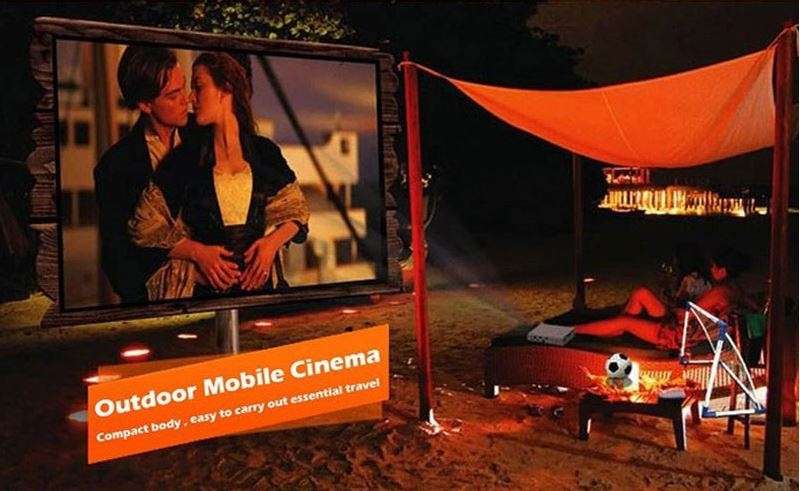 HD 1080P Multimedia Projector & Home Theater Cinema & Remote - AV, TV, VGA, HDMI, USB, SD, WTC