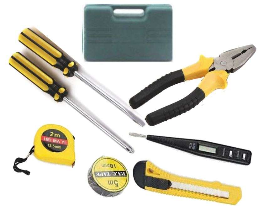 8 Piece Quality Carbon Combination Tool Set, Handy and Ready in a Carry Case