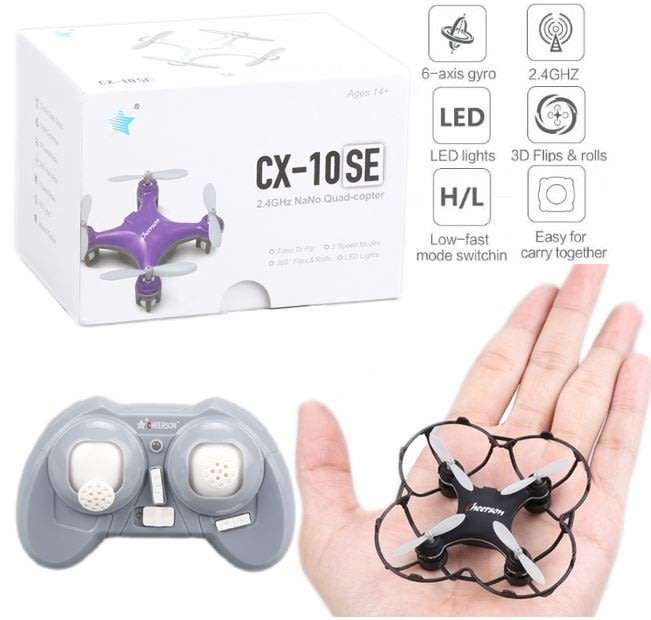 2.4GHZ 6 Axis Mini Remote Control Quadcopter 360° Rotation, LED Lights, 3D Stunts