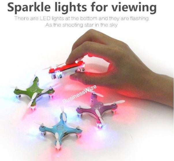 2.4GHZ 6 Axis Mini Remote Control Quadcopter 360° Rotation, LED Lights, 3D Stunts