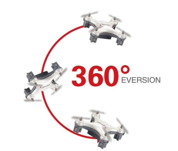 2.4GHZ 6 Axis Mini Remote Control Quadcopter 360° Rotation, LED Lights, 3D Stunts