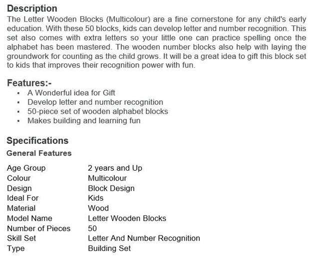 50 Piece Letter Wooden Blocks Play Set Perfect for sensory development and educational play