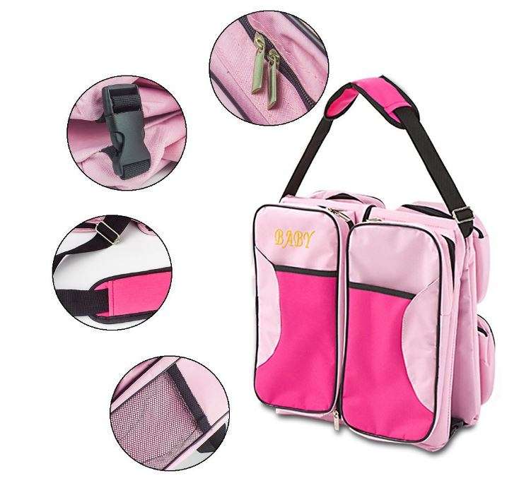 2 in 1 Baby Travel Bed and Bag - Soft, Comfortable, Easy, Simple from Bag to Bed & Changing Station