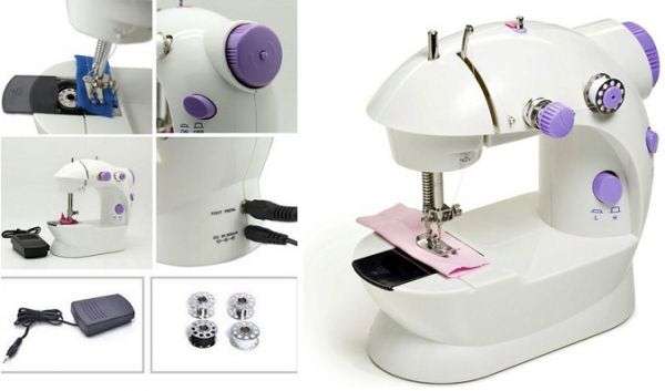 Portable Electric Sewing Machine with Led Light & Foot Pedal - Lightweight, portable, and convenient