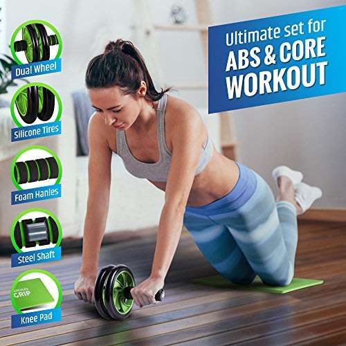Tummy Trimmer Exercise AB Wheel for Body Workout!