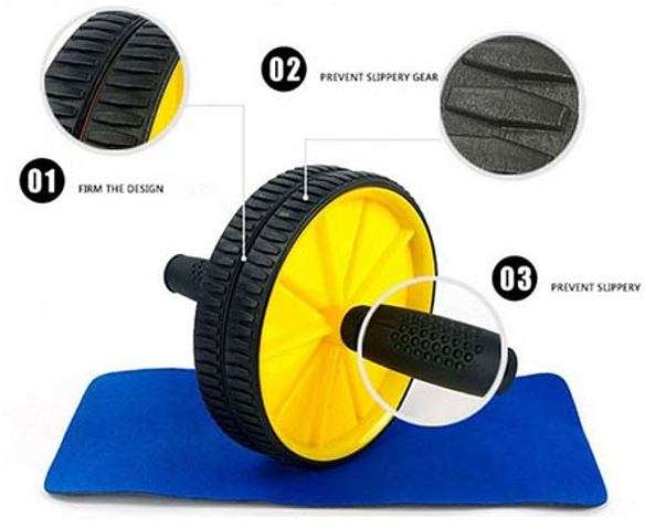 Tummy Trimmer Exercise AB Wheel for Body Workout!