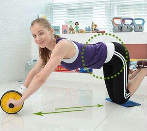 Tummy Trimmer Exercise AB Wheel for Body Workout!
