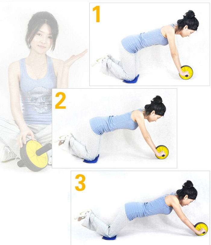 Tummy Trimmer Exercise AB Wheel for Body Workout!