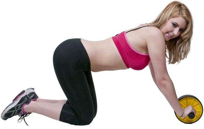 Tummy Trimmer Exercise AB Wheel for Body Workout!