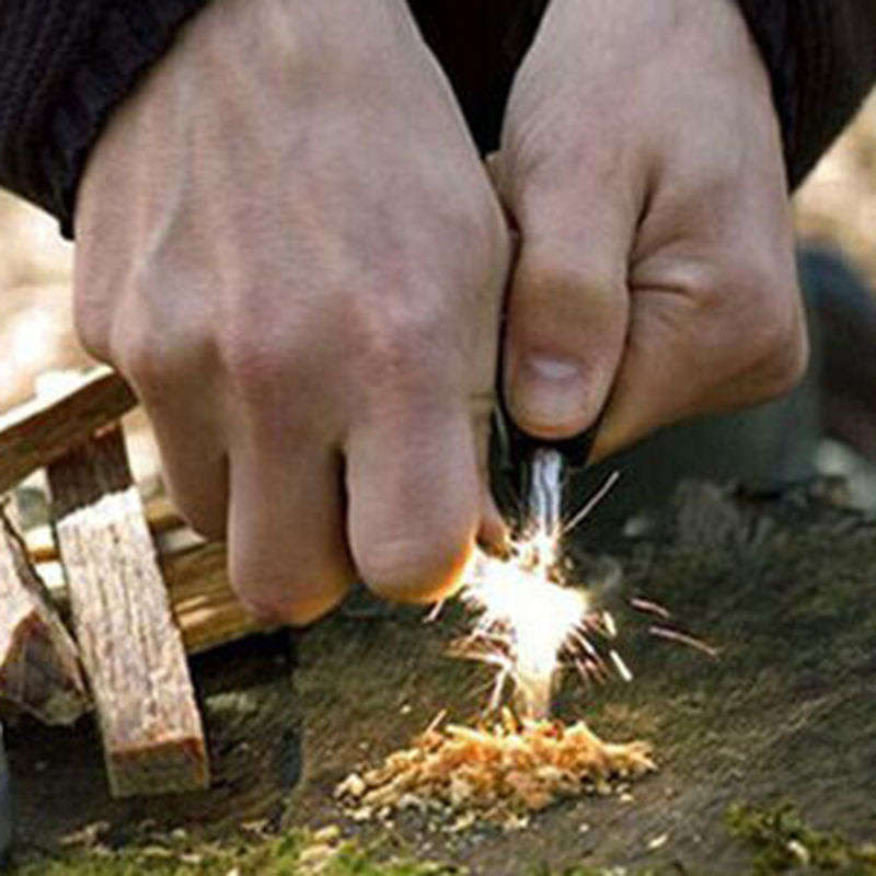 Outdoor Survival Wrist Watch with Compass, Whistle, Flint, Fire Starter Thermometer & Para cord Rope