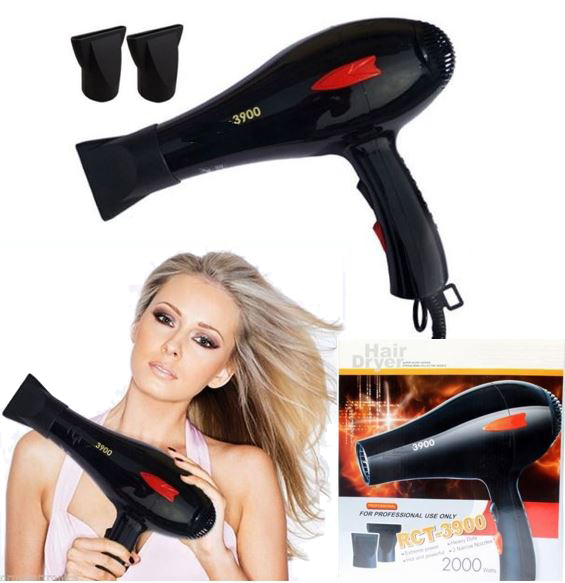 2000W Professional Hair Dryer - Heavy Duty With Extreme Power, 2 Heat Settings & Super Silent Design