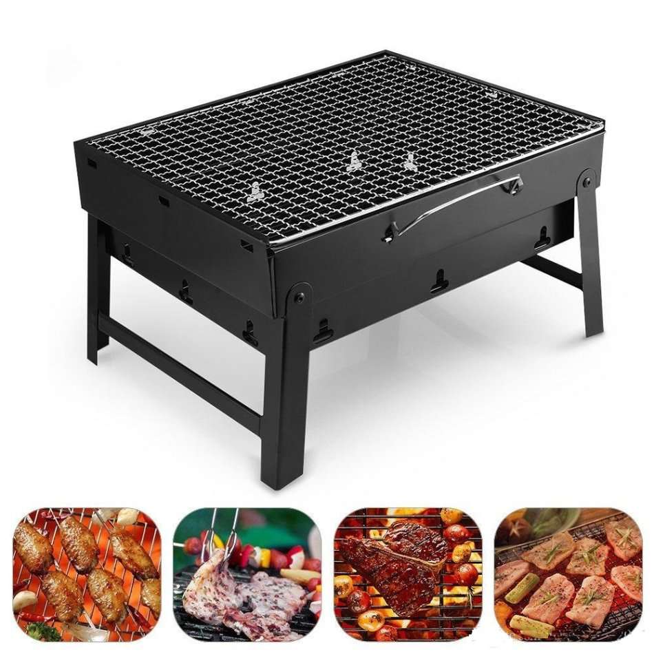 Portable Outdoor Stainless Steel Charcoal Barbecue Braai, Convenient, Compact & Fold in a Handy Case