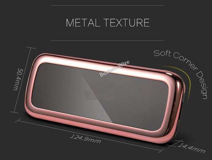 27,000mAh Mirror Power Bank with 2 USB Ports for Charging of Electronic Devices, LED Flashlight