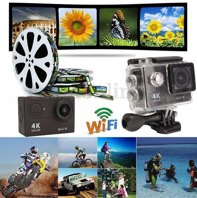 4K ULTRA HD Action Sport DVR & Camera - Waterproof, LCD Screen, Waterproof Casing..