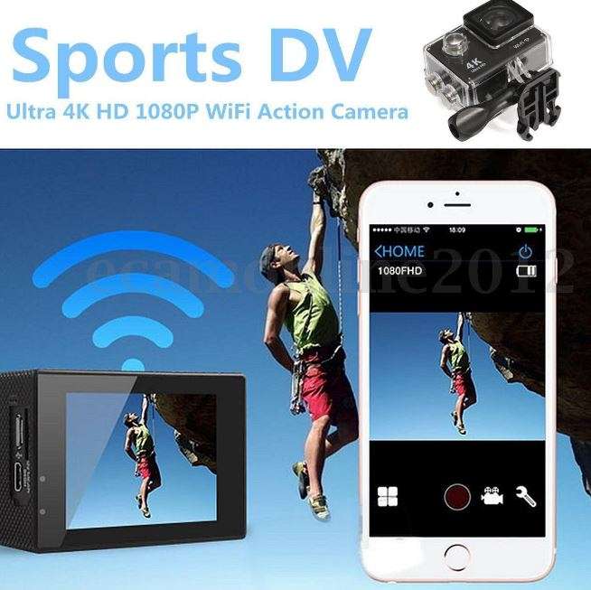 4K ULTRA HD Action Sport DVR & Camera - Waterproof, LCD Screen, Waterproof Casing..