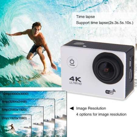 4K ULTRA HD Action Sport DVR & Camera - Waterproof, LCD Screen, Waterproof Casing..